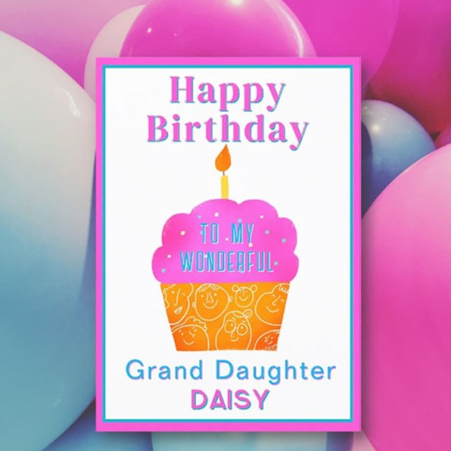 Happy Birthday Grand daughter card (Creator Uploaded)