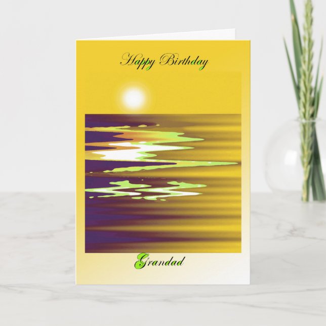 happy birthday grandad brenda cheason card (Front)