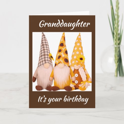 HAPPY BIRTHDAY GRANDDAUGHTER  CARD