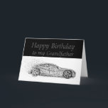 Happy Birthday Grandfather Classic Cars Vehicles Card<br><div class="desc">You may be a year older but you're still a classic.  Happy Birthday Grandfather for the one that loves cars,  sells cars or works on cars</div>
