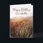 Happy Birthday Grandfather - Rustic Birthday Card<br><div class="desc">Custom birthday card featuring rustic sunset photo with "Happy Birthday Grandfather" in script typography. Colored interior and back. Also available for Instant Download to easily share with friends and family.</div>