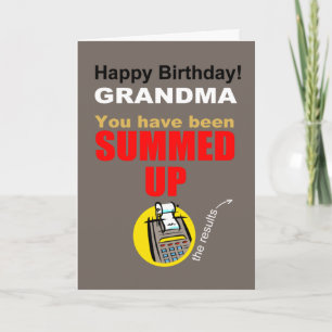 Happy birthday grandma card