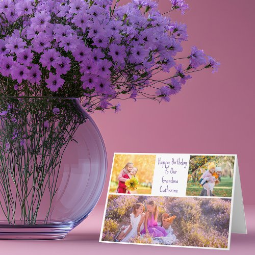 Happy Birthday Grandma Custom Grandkids Photo