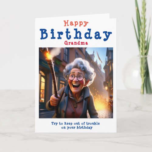 Happy Birthday Grandma _ Editable Card