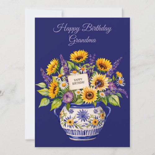 Happy Birthday Grandma. Greeting Card