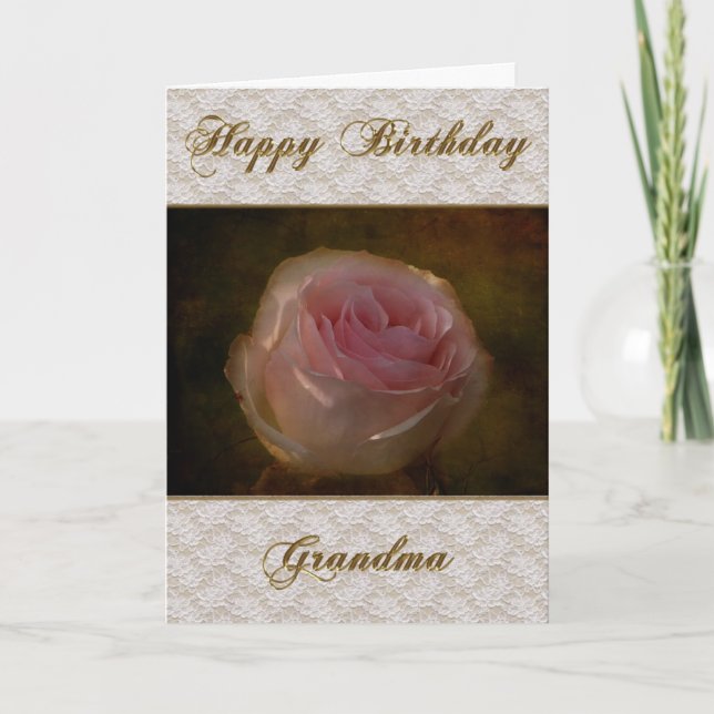Happy Birthday Grandma Greeting Card (Front)
