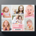 Happy Birthday Grandma Personalized Photo Collage Plaque<br><div class="desc">A beautiful Happy Birthday Grandma Personalized Photo plaque is a great way to show Grandma your love in her special birthday.</div>