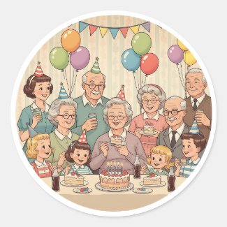 Happy Birthday Grandma Vintage Design