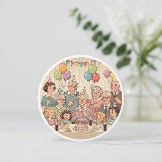 Happy Birthday Grandma Vintage Design