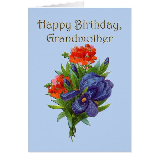 Happy Birthday Grandmother Card | Zazzle