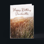 Happy Birthday Grandmother - Rustic Birthday Card<br><div class="desc">Custom birthday card featuring rustic sunset photo with "Happy Birthday Grandmother" in script typography. Colored interior and back. Also available for Instant Download to easily share with friends and family.</div>