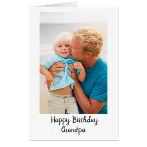 Happy Birthday Grandpa 6 Photo Framable Card