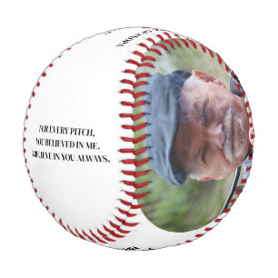 Happy Birthday Grandpa. Custom Photo Baseball