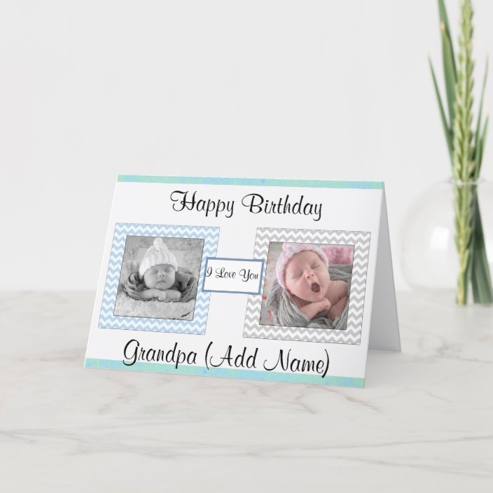 Download Happy Birthday Grandpa Photo Birthday Card Zazzle Com