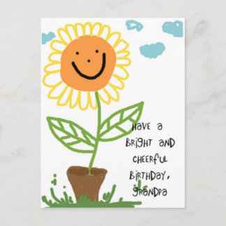 Happy Birthday Grandpa Postcard