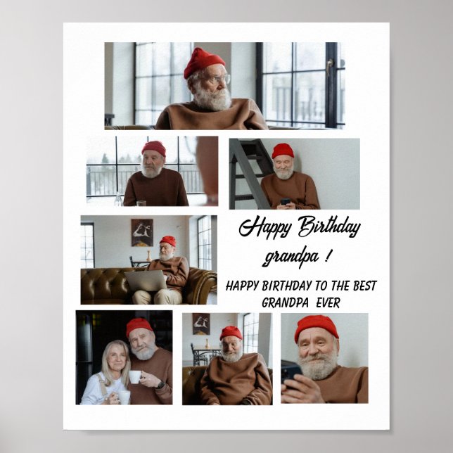 Happy Birthday, Grandpa! You're the Best Poster (Front)