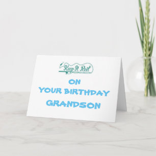 *HAPPY BIRTHDAY GRANDSON AND FAVORITE FISHERMAN* CARD
