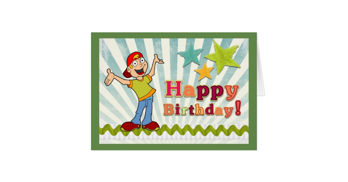 Happy Birthday Grandson Card Zazzle