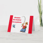 HAPPY BIRTHDAY **GRANDSON** FISHING HUMOR CARD<br><div class="desc">THANK YOU FOR STOPPING BY ONE OF MY EIGHT STORES AND COME BACK AGAIN SOON!!!</div>