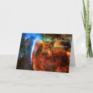 Happy Birthday Grandson - Keyhole Nebula Card