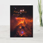 Happy Birthday Grandson - Star Cluster Birthday Card