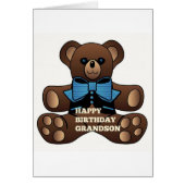 Happy Birthday Grandson Teddybear (Front)