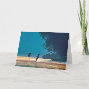 Happy Birthday - Great Blue Herons Take Flight Card