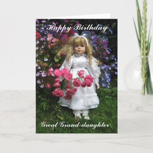 Happy Birthday Great grand_daughter Card