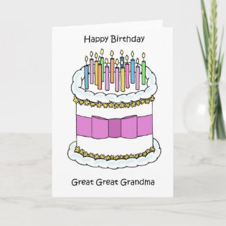 Happy Birthday Great Great Grandma Card