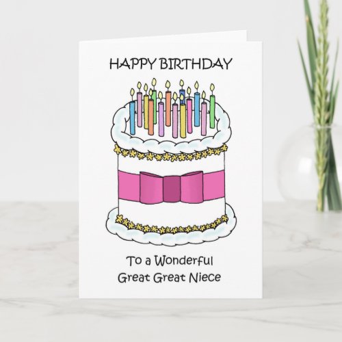 Happy Birthday Great Great Niece Card