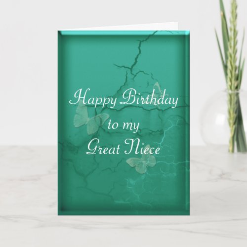 Happy Birthday Great Niece Card