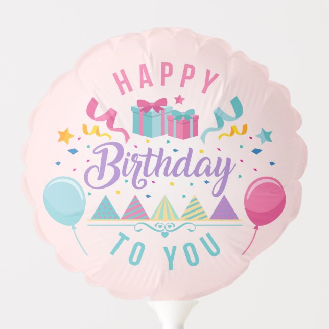 Happy Birthday Greeting Balloon (Front)