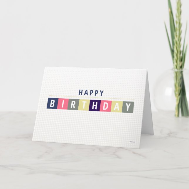 Happy Birthday Greeting Card (Front)