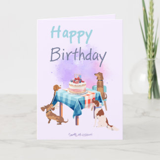 Happy birthday greeting card 