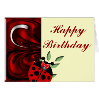 Ladybug Happy Birthday Cards, Ladybug Happy Birthday Card Templates ...