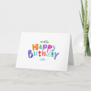 Happy Birthday Greeting Card