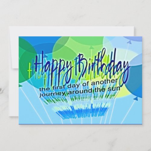 Happy Birthday Greeting Card