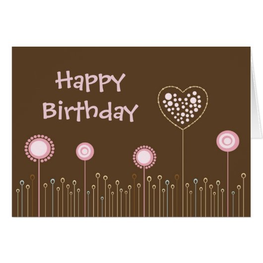 Happy Birthday Greeting Card (Front Horizontal)