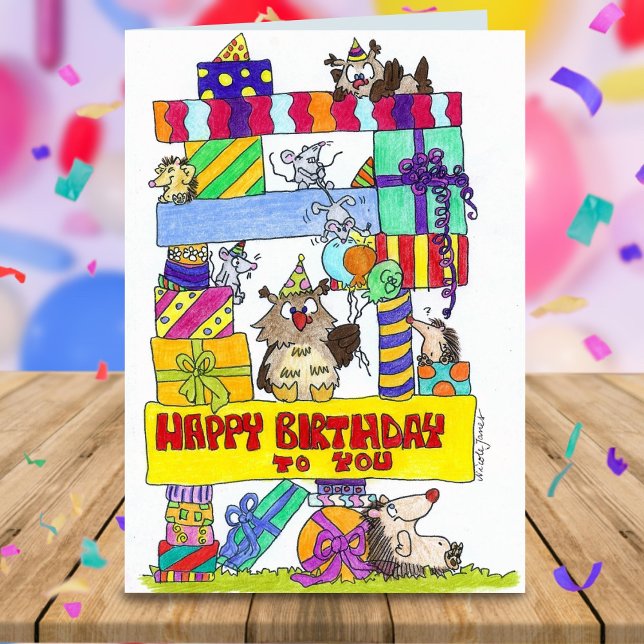 HAPPY BIRTHDAY greeting card by Nicole Janes (Creator Uploaded)
