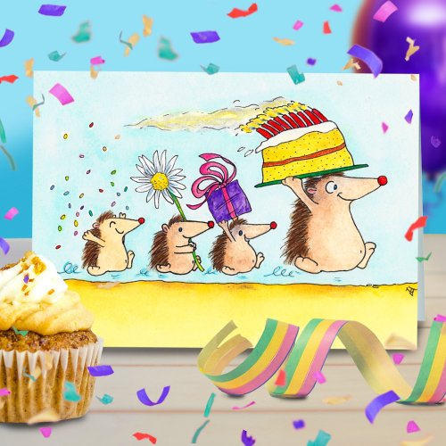 Happy Birthday greeting card by Nicole Janes