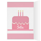 Happy Birthday Greeting Card for Girl (Inside (Left))