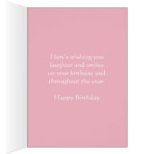 Happy Birthday Greeting Card for Girl (Inside (Right))