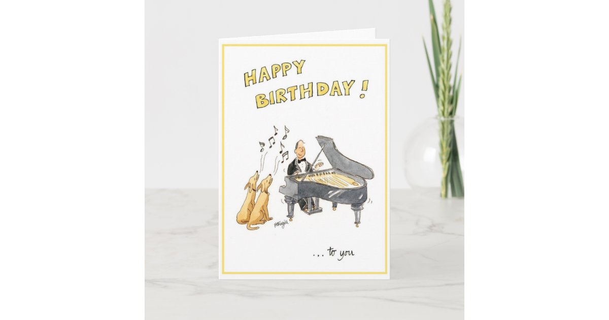 Happy Birthday Greeting Card For Music Lovers Zazzle Com