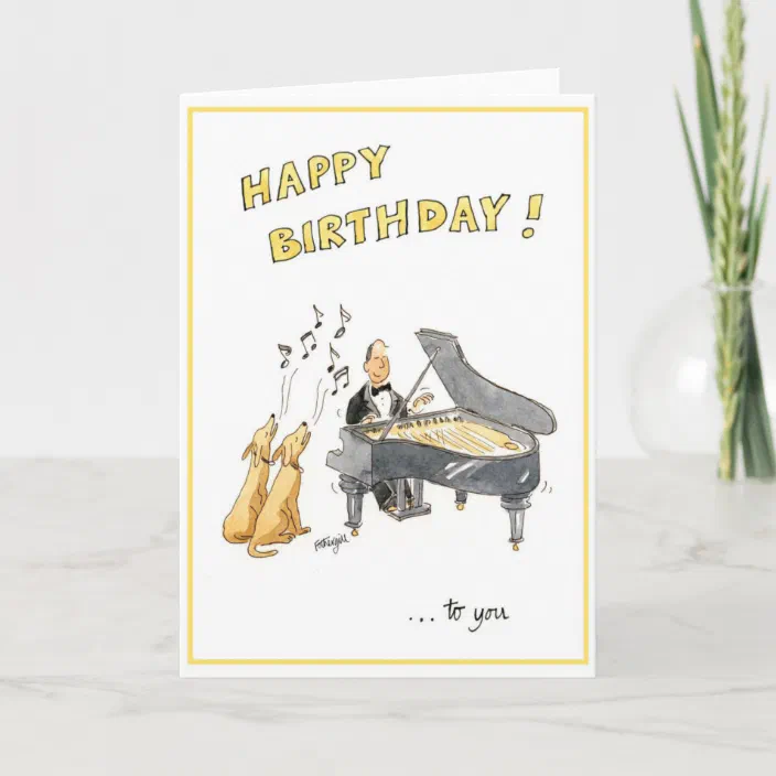 Happy Birthday Greeting Card For Music Lovers Zazzle Com