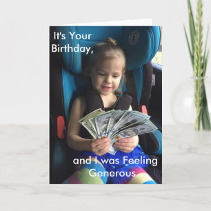 Happy Birthday Greeting Card, Humorous Card