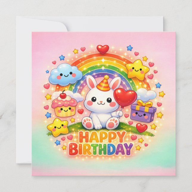 Happy Birthday Greeting Cards  (Front)