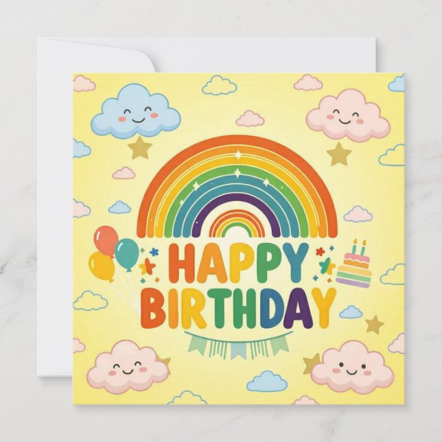 Happy Birthday Greeting Cards  (Front)