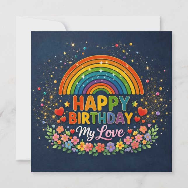 Happy Birthday Greeting Cards  (Front)
