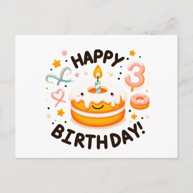 Happy Birthday Greeting Cards  (Front)
