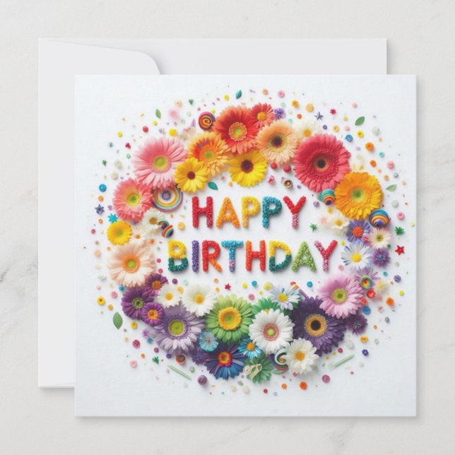 Happy Birthday Greeting Cards (Front)